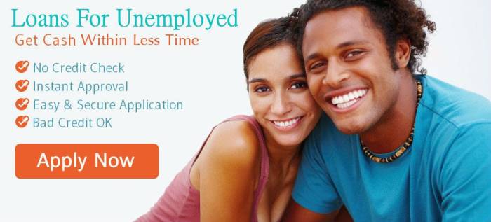 Online loans for unemployed people