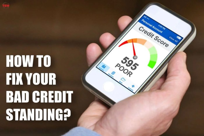 How to fix a bad credit score fast