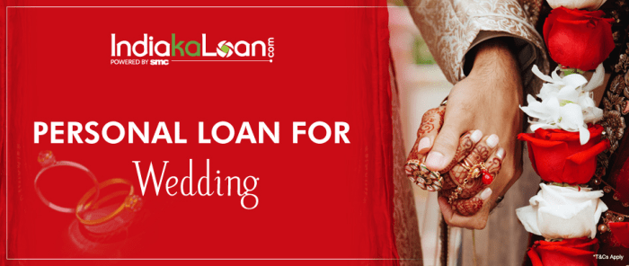 Requirements for bank loan for wedding