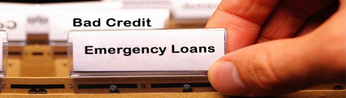 Emergency online loans for bad credit