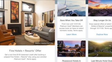 American Express Platinum Hotel Collection offers near me