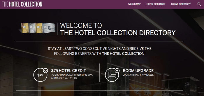 Comparison of Amex Platinum Hotel Collection to other hotel programs