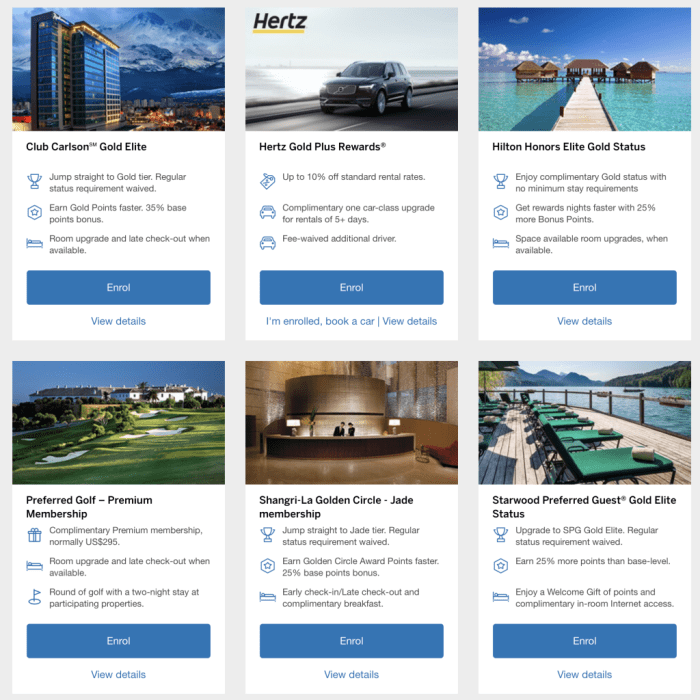 Eligible expenses for Amex Platinum Hotel Collection