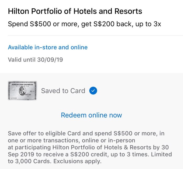 American Express Platinum Hotel Collection offers near me