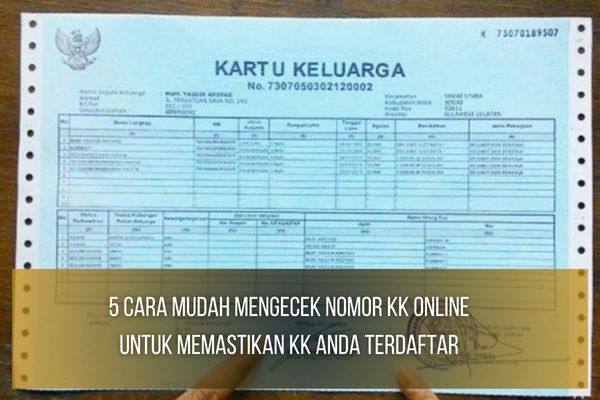 Mengecek Nomor KK