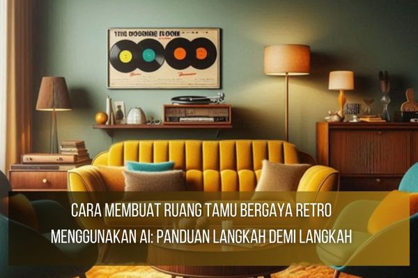 Ruang Tamu Bergaya Retro Ruang Tamu Bergaya Retro
